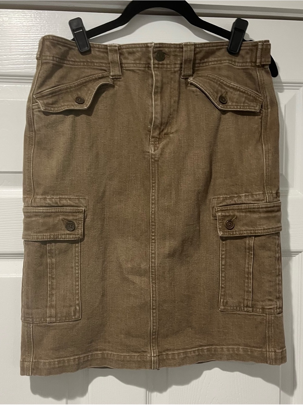 Ralph Lauren Jeans Co Women’s Brown Cargo Denim Skirt